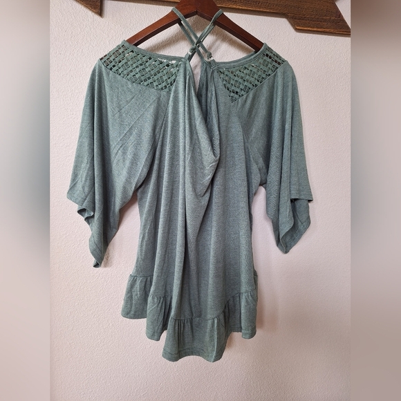 NWT Suzanne Betro Womens Green Lightweight Top. Size 3X - Picture 7 of 8
